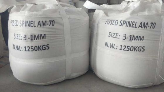 White Fused Magnesium Aluminum Spinel 75% Barmac Crushed