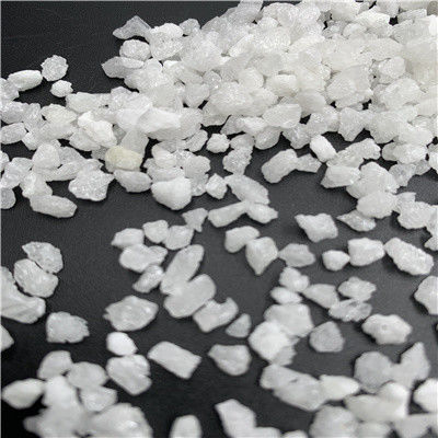Barmac Crushed White Fused Alumina WFA 99% For Blasting Media / Tilting Furnace